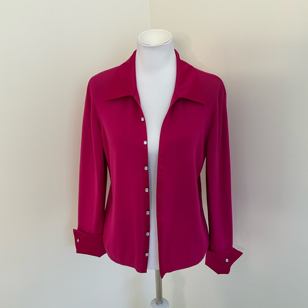 Draper’s & Damon’s Fuchsia Cardigan Sweater